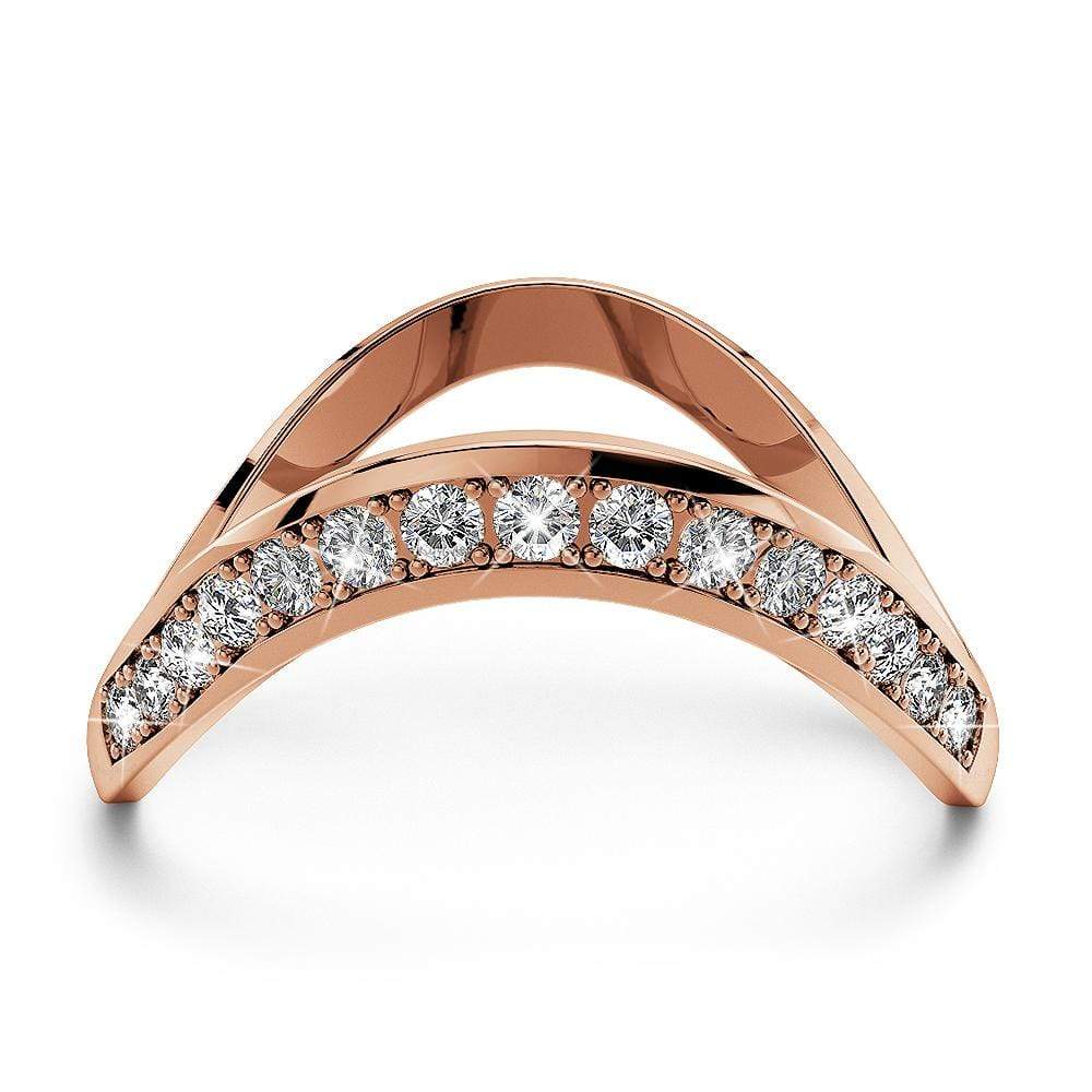 Contortion Ring Embellished with SWAROVSKI® Crystals