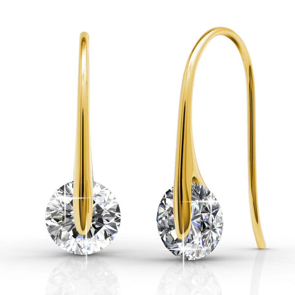 Boxed Encrusted Crystal Earrings Set Embellished with SWAROVSKI® Crystals - Image 2