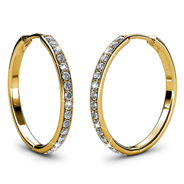 Boxed Encrusted Crystal Earrings Set Embellished with SWAROVSKI® Crystals - Image 4