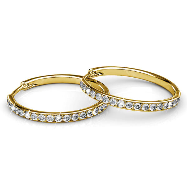 Boxed Encrusted Crystal Earrings Set Embellished with SWAROVSKI® Crystals - Image 5