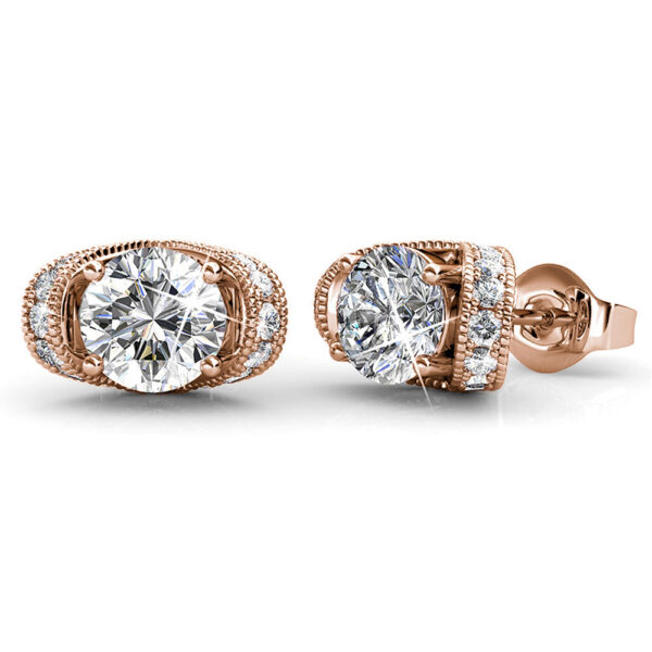 Boxed Set Of Tiara Earrings Embellished with SWAROVSKI® Crystals - Image 2