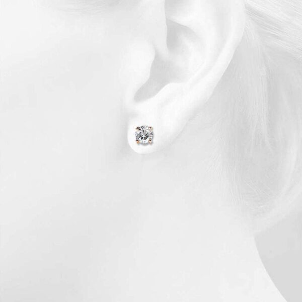 Boxed 2 Pairs Solitaire Studs Earrings Set Embellished with SWAROVSKI® Crystals - Image 6