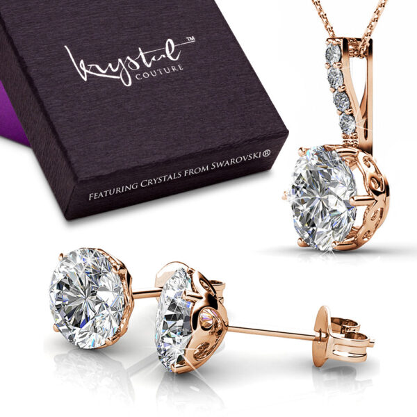Boxed Star Electra Necklace And Earrings Set Embellished with SWAROVSKI® Crystals