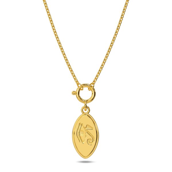 Eye of Horus Gold Charm Necklace