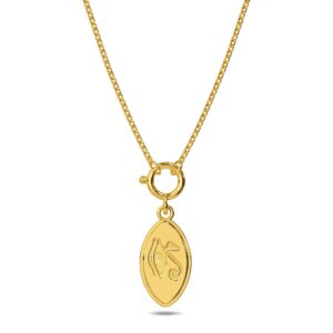 Eye of Horus Gold Charm Necklace