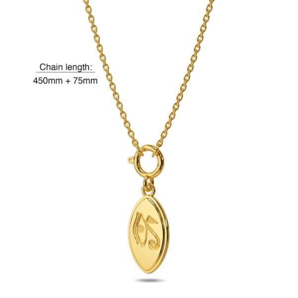 Eye of Horus Gold Charm Necklace - Image 5