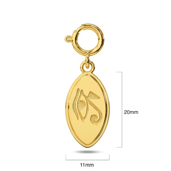 Eye of Horus Gold Charm Necklace - Image 6