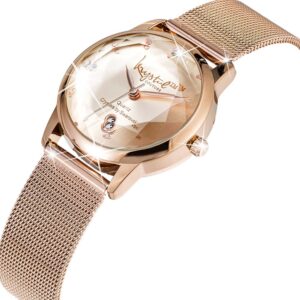 Krystalline Sleek Rose Gold Watch Embellished With SWAROVSKI¬Ã† Crystals