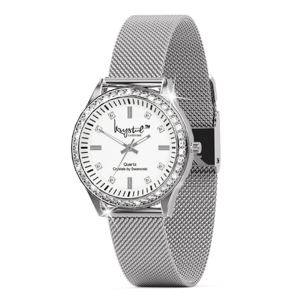 Sensational Lux White Gold Watch Embellished With SWAROVSKI¬Ã† Crystals - Image 2
