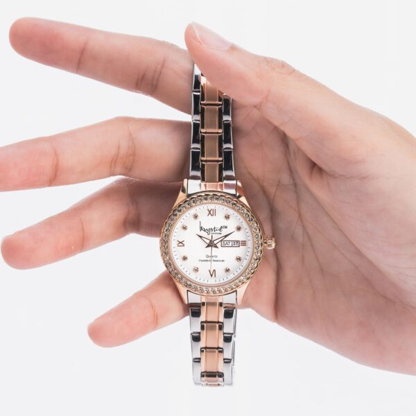 Lustrous Dual Tone Watch Embellished With SWAROVSKI¬Ã† Crystals - Image 2