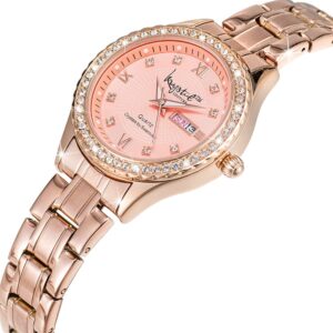 Lustrous Rose Gold Pink Watch Embellished With SWAROVSKI¬Ã† Crystals