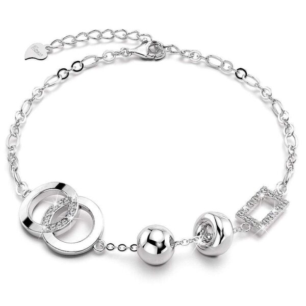 Solid 925 Sterling Silver Designer Link Bracelet