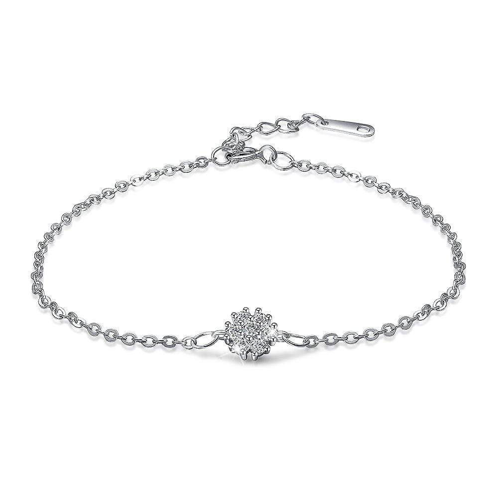 Solid 925 Sterling Silver Exquisite Bracelet Embellished with SWAROVSKI® Crystals