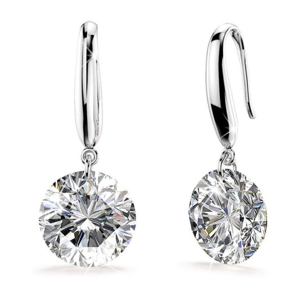 Solid 925 Sterling Silver Meru Hook Earrings