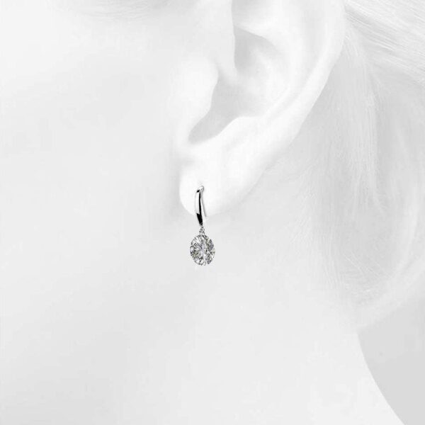 Solid 925 Sterling Silver Meru Hook Earrings - Image 5
