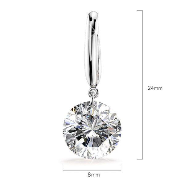 Solid 925 Sterling Silver Meru Hook Earrings - Image 6