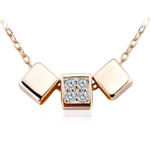 Solid 925 Sterling Silver Triple Desire Necklace
