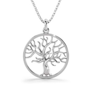 Solid 925 Sterling Silver Tree of Life Signature Pendant