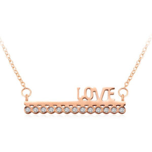 Bullion Gold Love On Top Necklace