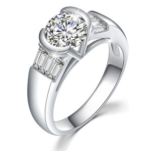 Bullion Gold Be My Lady White Gold Layered Ring