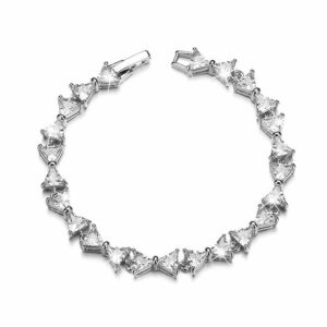 Krystal Couture Belle The Beauty CZ Ribbon Bracelet