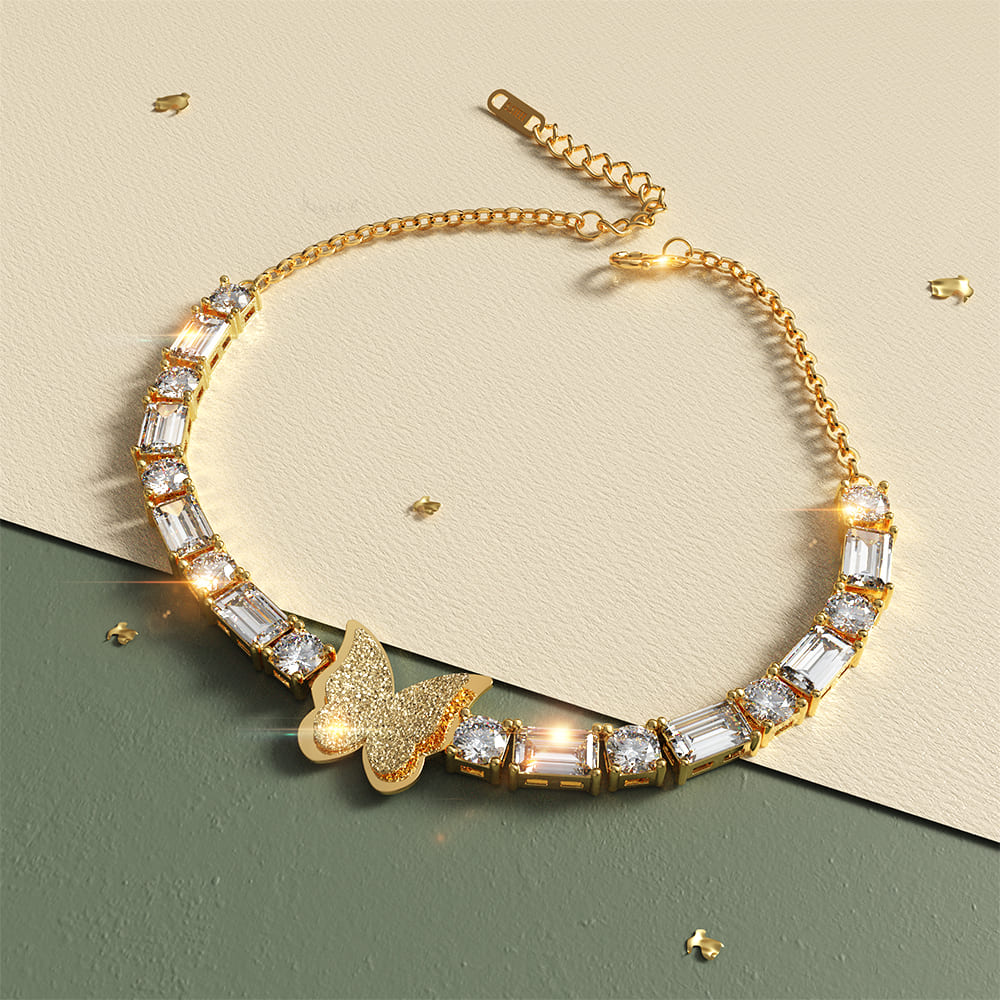 Krystal Couture Rosalie Crystal Butterfly Bracelet - Image 2