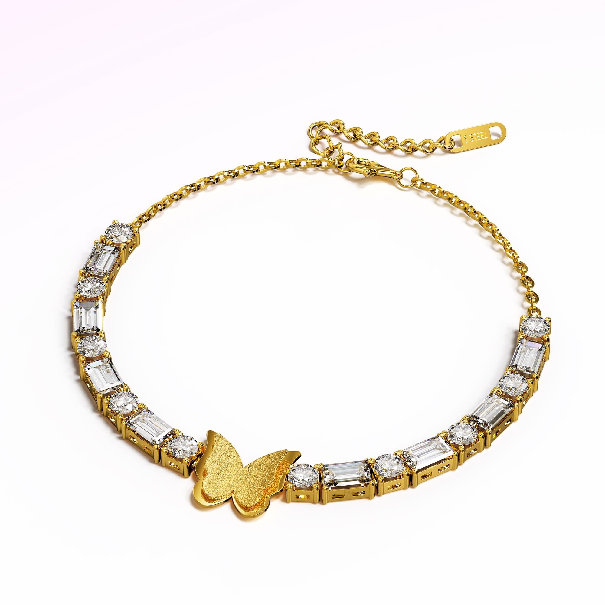 Krystal Couture Rosalie Crystal Butterfly Bracelet - Image 3