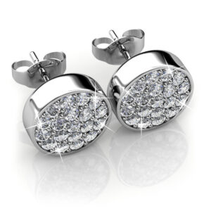 Krystal Couture Pave Earrings Embellished with SWAROVSKI® Crystals