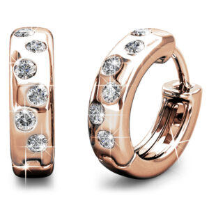 Krystal Couture Encrusted Hoop Earrings Embellished with SWAROVSKI® Crystals
