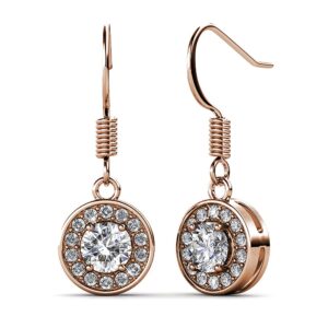 Krystal Couture Angel Halo Hook Earrings Embellished with SWAROVSKI® Crystals
