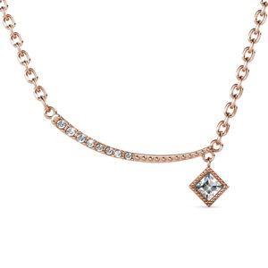 Krystal Couture Sparkling Pendant Necklace in Rose Gold Embellished with SWAROVSKI® Crystals