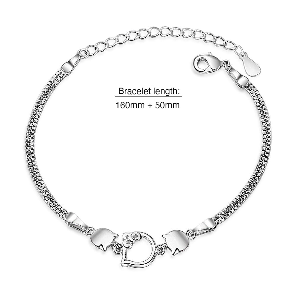 Merry Kitty Silver Bracelet - Image 4
