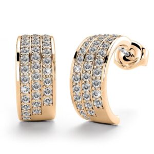 Krystal Couture Crescent Moon Earrings Embellished with SWAROVSKI® Crystals