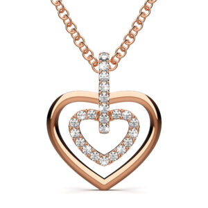 Krystal Couture Heart Necklace Embellished with SWAROVSKI® Crystals