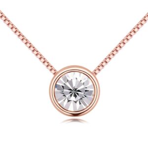 Krystal Couture Bezel Necklace Embellished with SWAROVSKI® Crystals